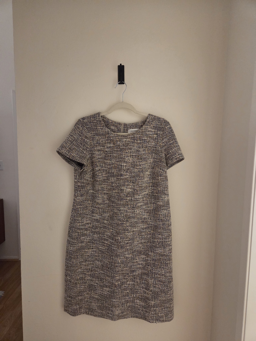 Calvin Klein, Classic Tweed Shift Dress multi-color